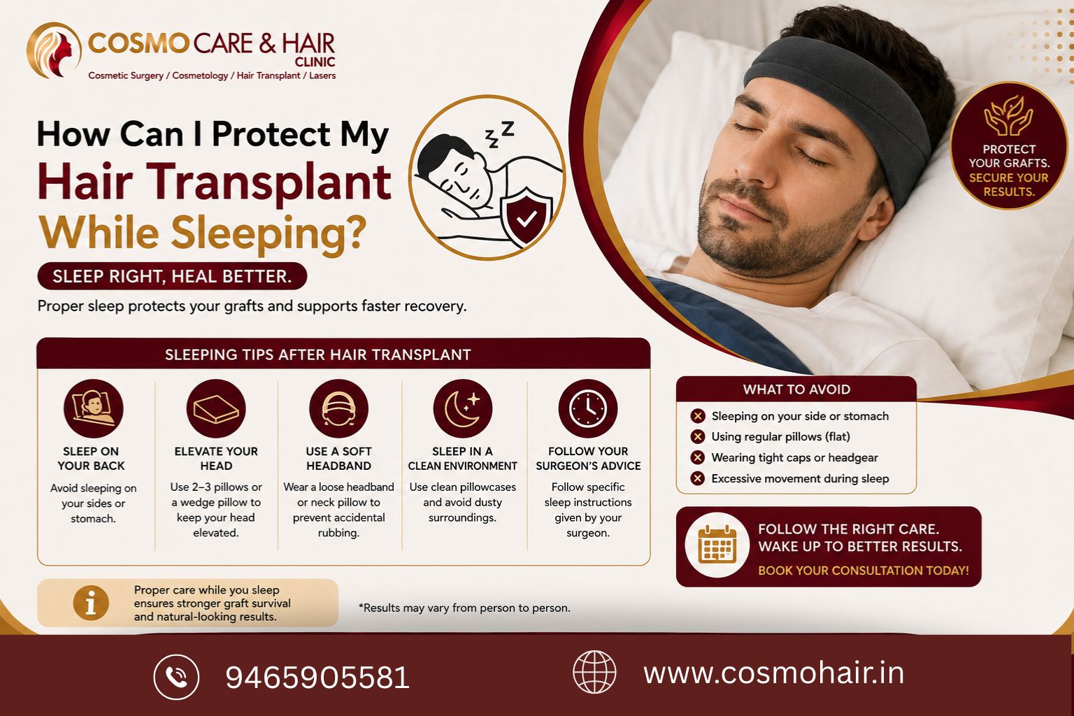 How Can I Protect My Hair Transplant While Sleeping