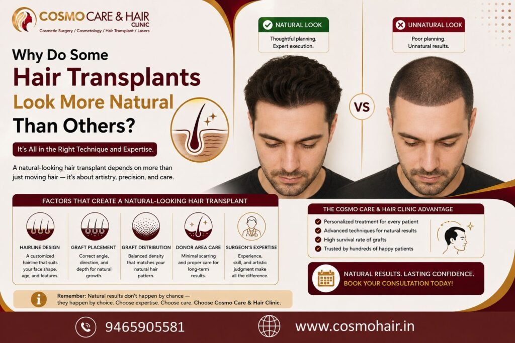 Why Do Some Hair Transplants Look More Natural Than Others?