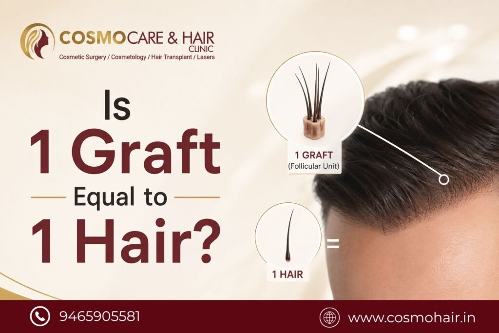 Is 1 Graft Equal to 1 Hair?