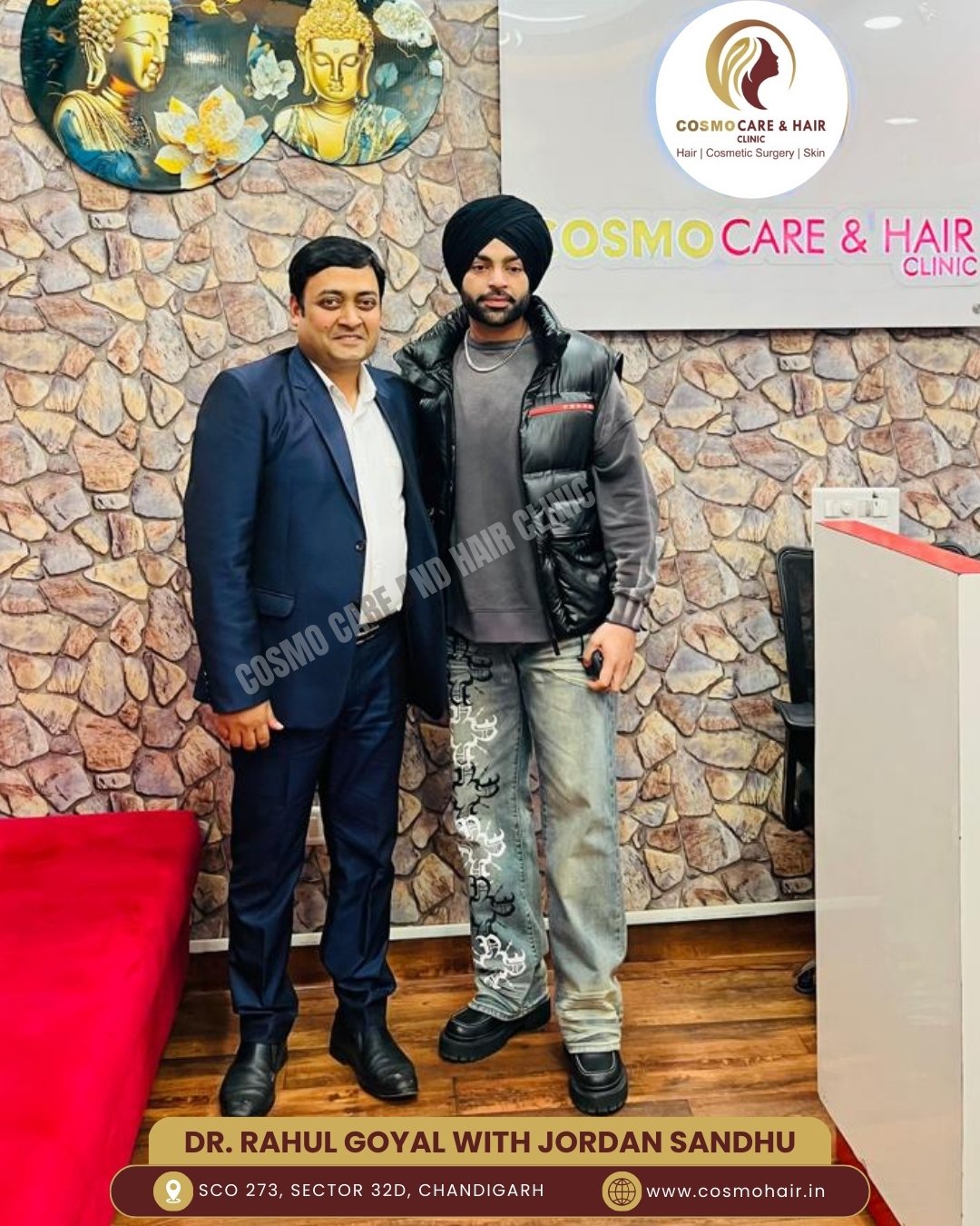 Dr. Rahul Goyal with Jordan Sandhu