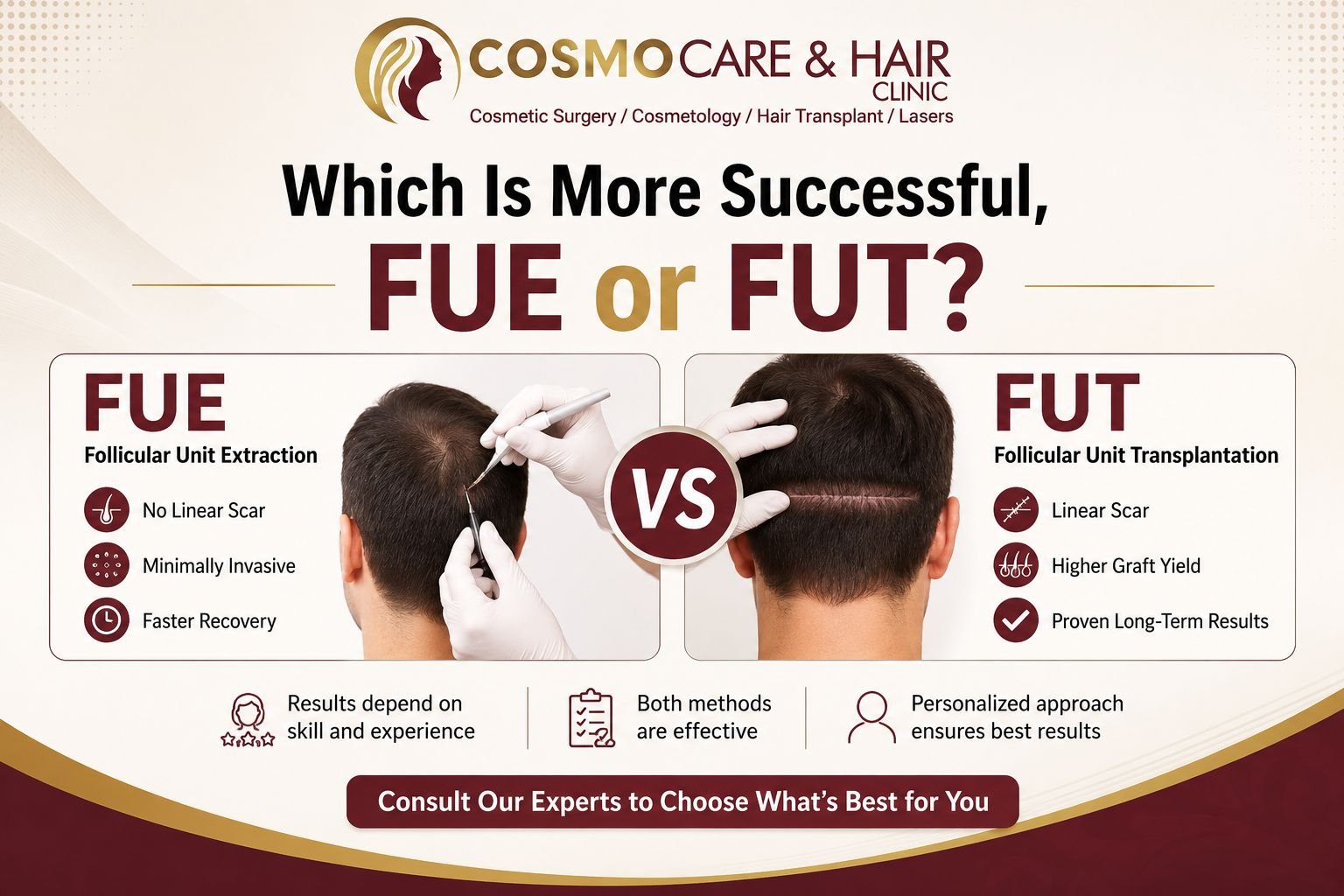 Which Is More Successful, FUE or FUT