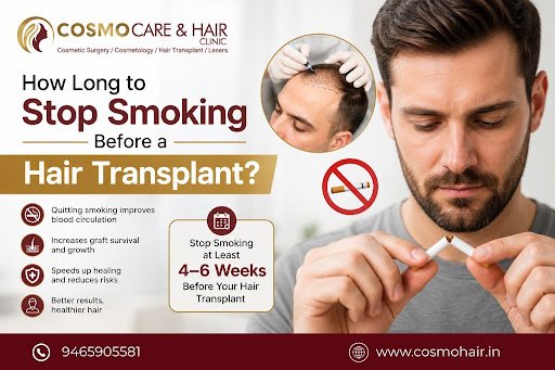 How Long to Stop Smoking Before a Hair Transplant?